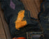 Tie-dye Men's Ripped Jeans Denim Mid Waisted Jeans Straight Pants